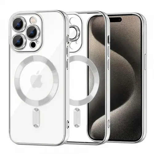 Husa MagSafe pentru Apple iPhone 15 Pro Max, Techsuit, Luxury Crystal
