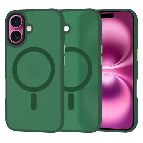 Husa MagSafe pentru Apple iPhone 16 Plus, Techsuit HaloFrost (Verde)