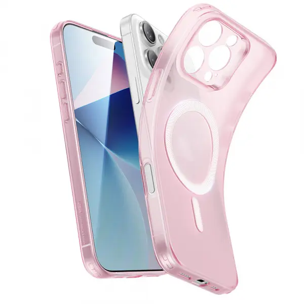 Husa MagSafe pentru Apple iPhone 16 Pro, ESR, Zero, Roz Satinata