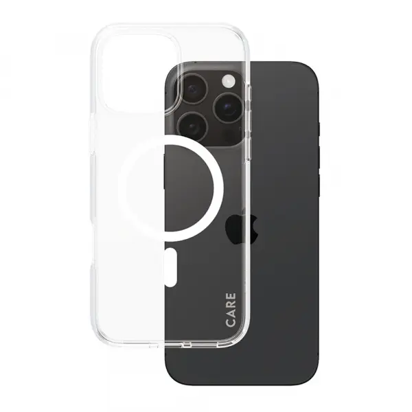 Husa MagSafe pentru Apple iPhone 16 Pro Max, PanzerGlass, Care Urban Combat, Transparenta Alba