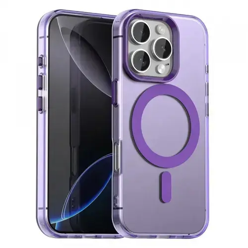 Husa MagSafe pentru Apple iPhone 16 Pro Max Techsuit CandyCase (Mov)