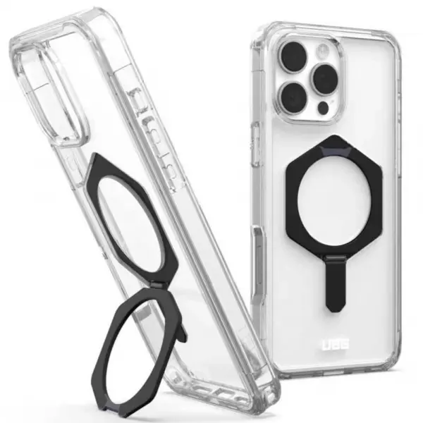 Husa MagSafe pentru Apple iPhone 16 Pro Max, Urban Armor Gear, Plyo XTE, Neagra Transparenta