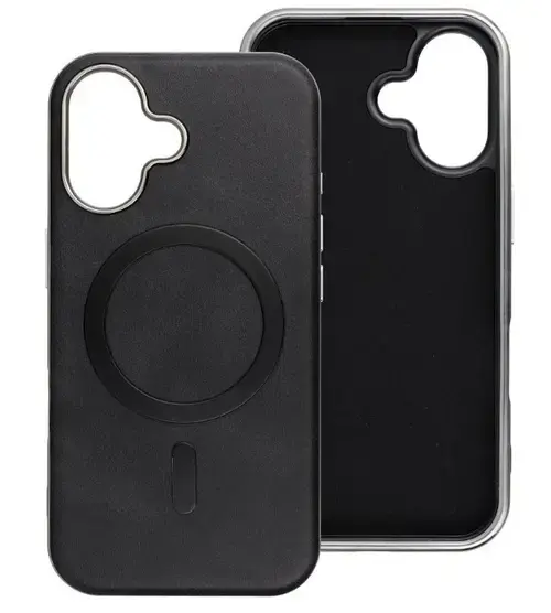 Husa MagSafe pentru Apple iPhone 16 Pro, OEM, Gentleman Mag, Neagra