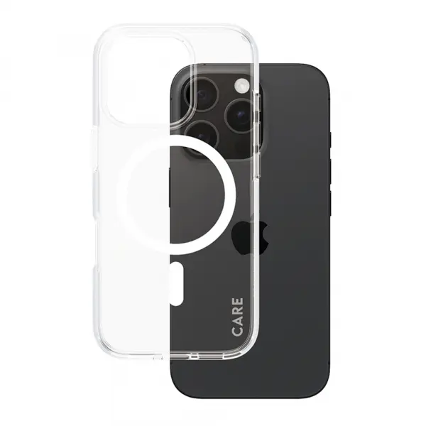 Husa MagSafe pentru Apple iPhone 16 Pro, PanzerGlass, Care Urban Combat, Transparenta Alba
