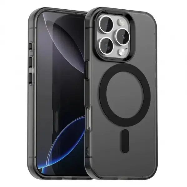 Husa MagSafe pentru Apple iPhone 16 Pro, Techsuit, CandyCase, Neagra