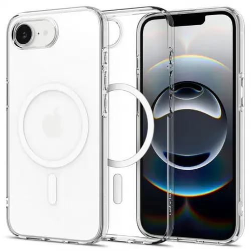 Husa MagSafe pentru Apple iPhone 16e, Spigen, Liquid Crystal, Transparenta