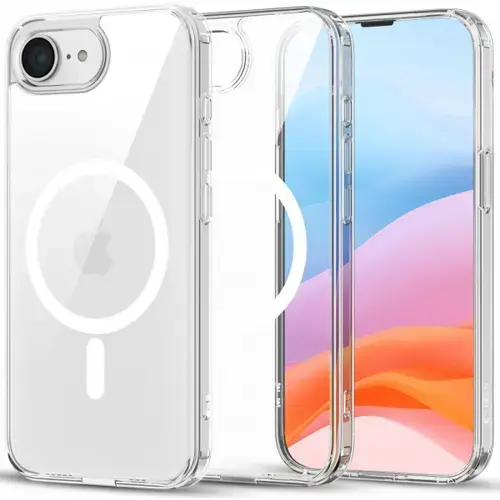 Husa MagSafe pentru Apple iPhone 16e, Tech-Protect, Flexair Hybrid, Transparenta