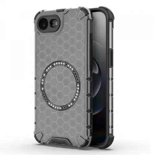 Husa MagSafe pentru Apple iPhone 16e, Techsuit, HoneyComb Shield, Neagra