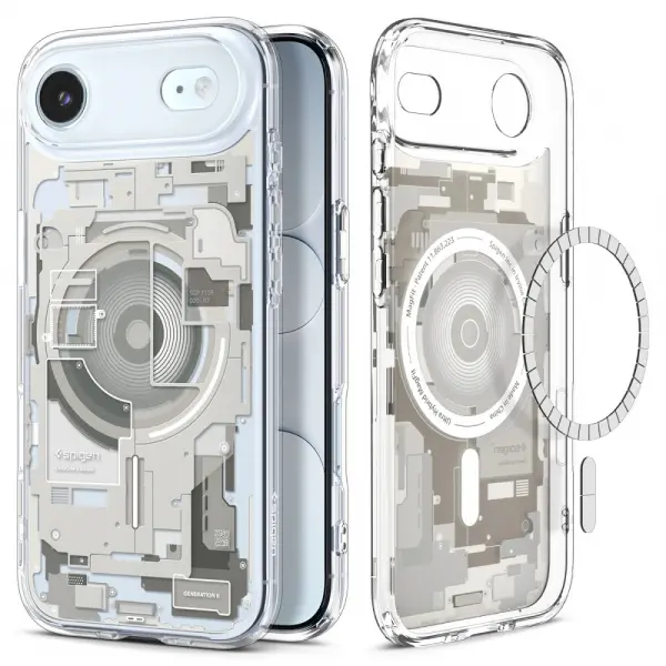 Husa MagSafe pentru Apple iPhone 17 Air, Spigen, Ultra Hybrid Zero One, Bej ACS10319