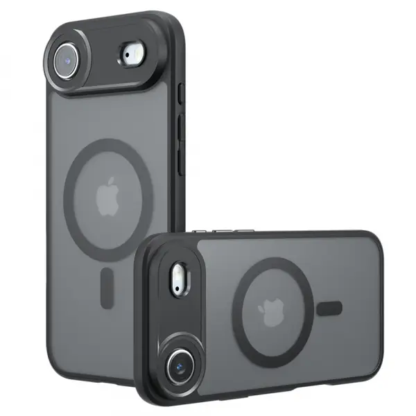 Husa MagSafe pentru Apple iPhone 17 Air, Techsuit, PureFrost, Neagra