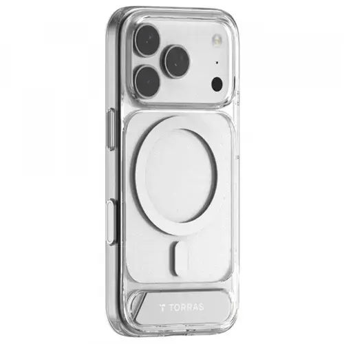 Husa MagSafe pentru Apple iPhone 17 Pro Max, Torras Pstand (Transparent)