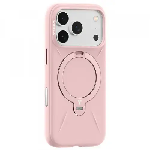 Husa MagSafe pentru Apple iPhone 17 Pro Max, Torras QPRO Silicone (Roz)
