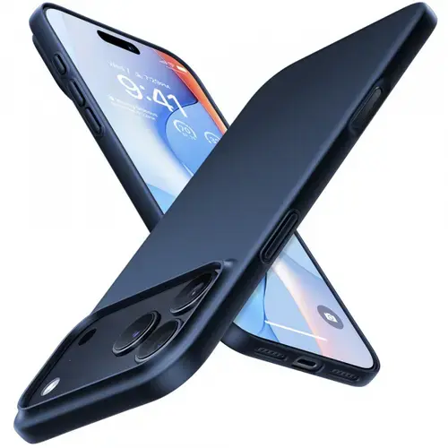 Husa MagSafe pentru Apple iPhone 17 Pro Max, Torras, SlimFit, Bleumarin