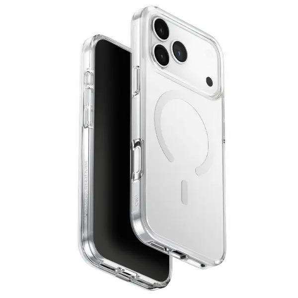 Husa MagSafe pentru Apple iPhone 17 Pro Max, UNIQ, Clario MagClick, Transparenta