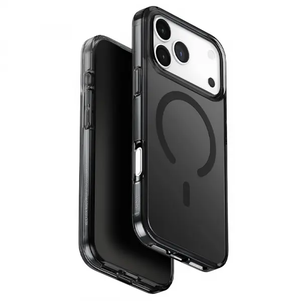 Husa MagSafe pentru Apple iPhone 17 Pro Max, UNIQ, Clario MagClick, Neagra