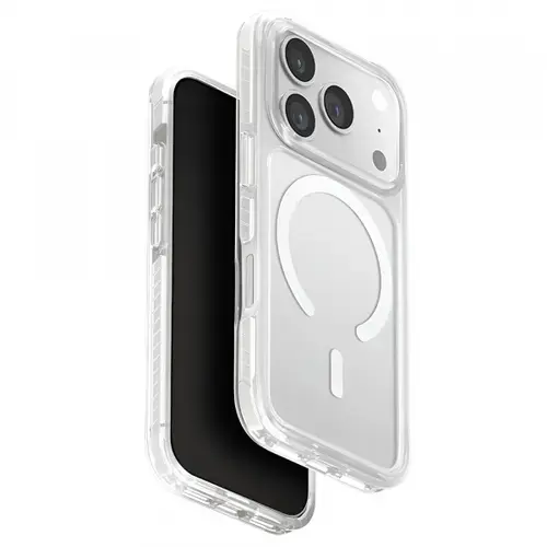 Husa MagSafe pentru Apple iPhone 17 Pro Max, UNIQ, Combat MagClick, Alba