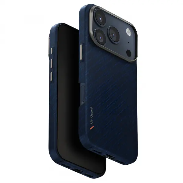 Husa MagSafe pentru Apple iPhone 17 Pro Max, UNIQ, Keva MagClick, Denim