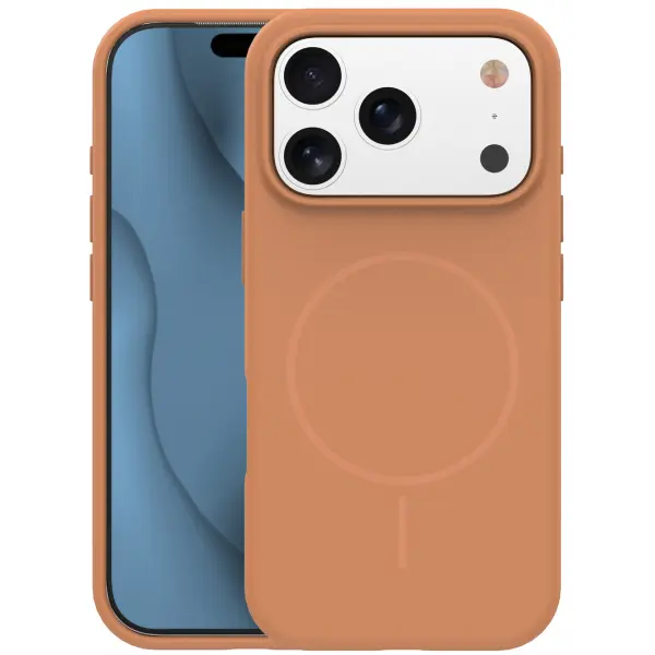 Husa MagSafe pentru Apple iPhone 17 Pro, OEM, Silicone Thin, Portocalie