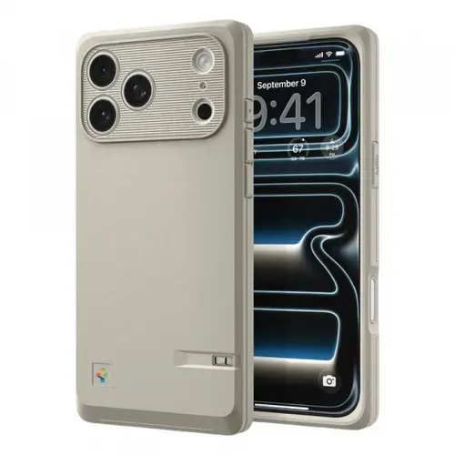 Husa MagSafe pentru Apple iPhone 17 Pro, Spigen, Classic LS, Crem