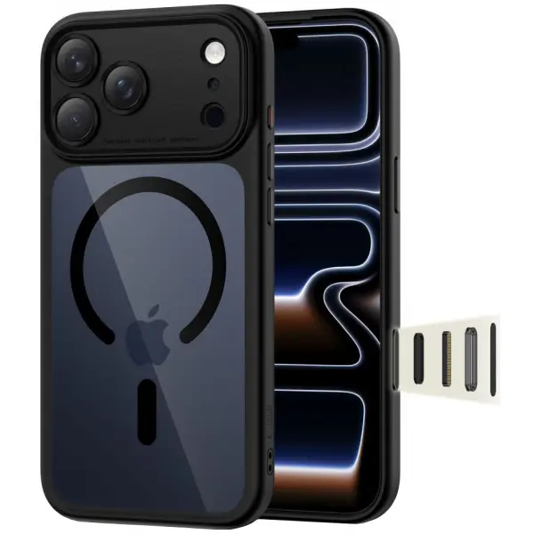 Husa MagSafe pentru Apple iPhone 17 Pro, Tech-Protect, MagPeak, Bleumarin