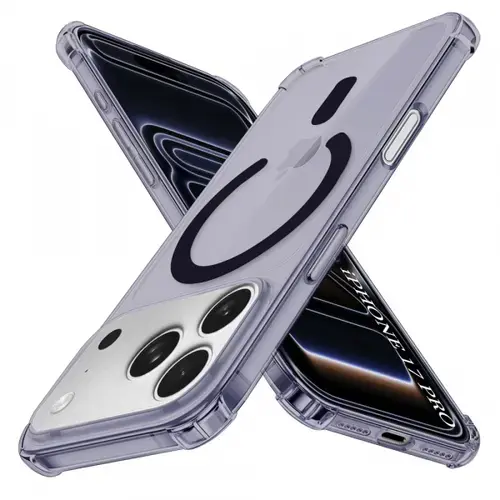 Husa MagSafe pentru Apple iPhone 17 Pro, Techsuit, Shockproof, Neagra