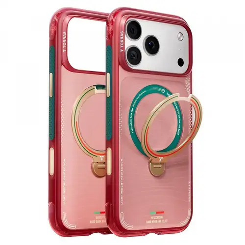 Husa MagSafe pentru Apple iPhone 17 Pro, Torras, Ostand Q3 Air, Wave of Passion