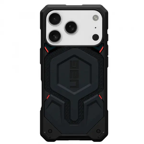 Husa MagSafe pentru Apple iPhone 17 Pro, Urban Armor Gear, Monarch Pro Kevlar, Neagra
