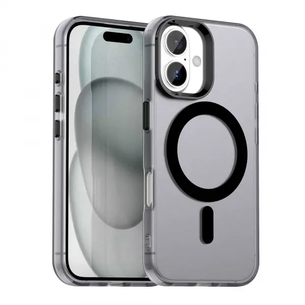 Husa MagSafe pentru Apple iPhone 17, Techsuit, CandyCase, Neagra