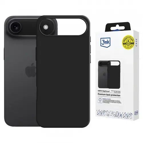 Husa MagSafe pentru Apple iPhone Air, 3MK, Hardy, Neagra
