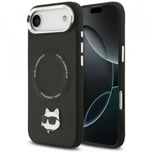 Husa MagSafe pentru Apple iPhone Air, Karl Lagerfeld, Choupette Pin, Neagra