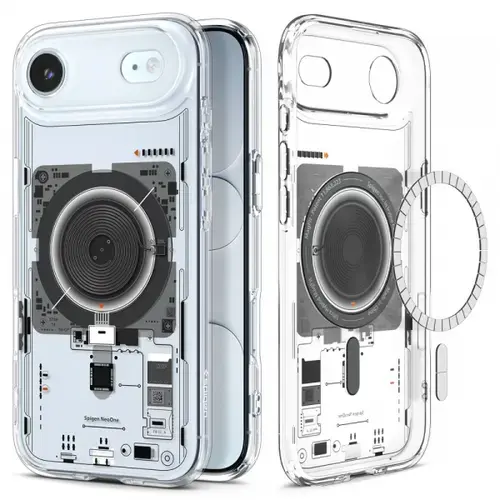 Husa MagSafe pentru Apple iPhone Air, Spigen, Ultra Hybrid Neo One, Transparenta