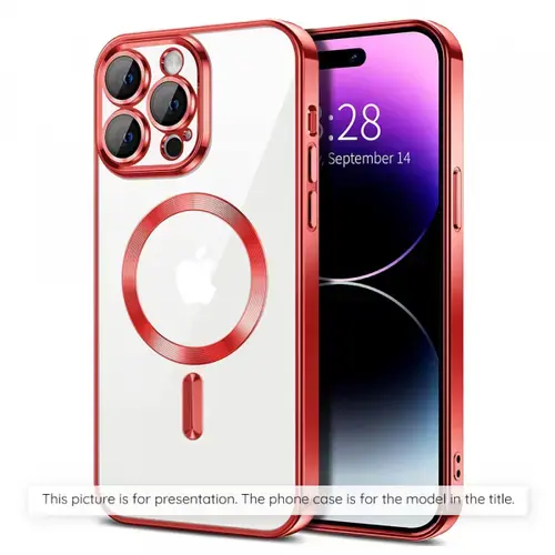 Husa MagSafe pentru Apple iPhone Air, Techsuit, Luxury Crystal, Rosie