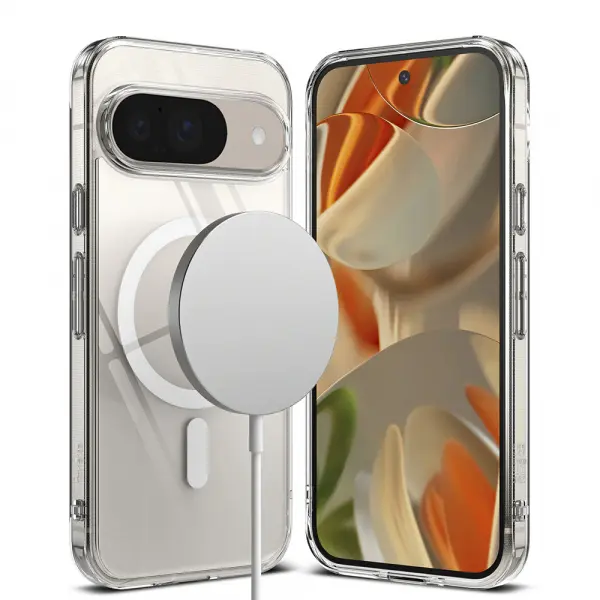Husa MagSafe pentru Google Pixel 9 / 9 Pro, Ringke, Fusion, Transparenta