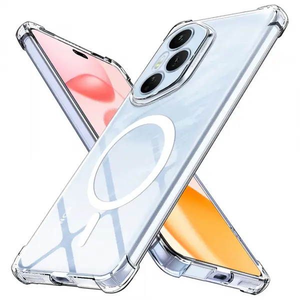 Husa MagSafe pentru Honor 400 Pro, Techsuit, Shockproof, Transparenta
