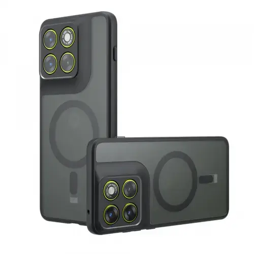 Husa MagSafe pentru Motorola Edge 70, Techsuit, PureFrost, Neagra Satinata