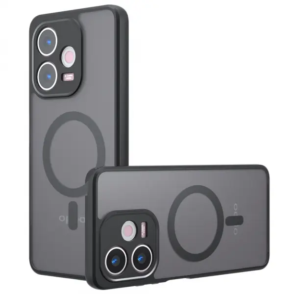 Husa MagSafe pentru Oppo A5 Pro 4G / A5 Pro, Techsuit, PureFrost, Neagra