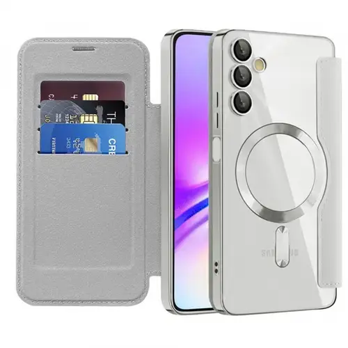 Husa MagSafe pentru Samsung Galaxy A05s A057 Techsuit SmartMag Book (Gri)