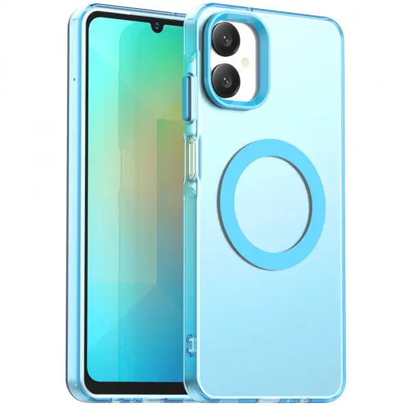 Husa MagSafe pentru Samsung Galaxy A06 A065, Techsuit, CandyCase, Albastra