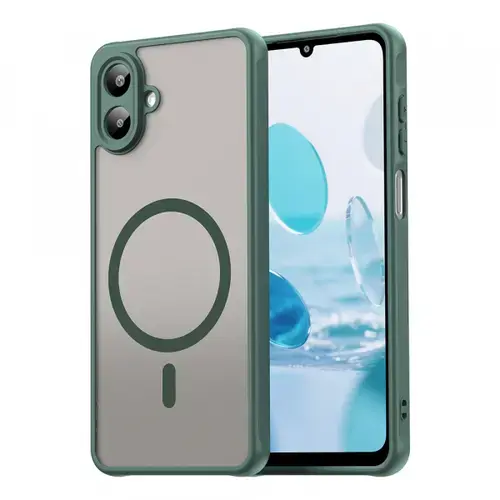 Husa MagSafe pentru Samsung Galaxy A07 4G A075, Techsuit, HaloFrost II, Verde