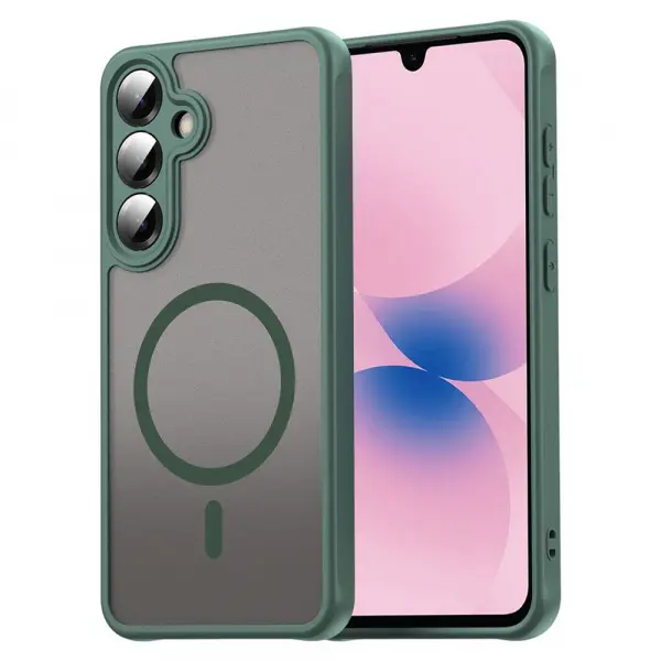 Husa MagSafe pentru Samsung Galaxy A27 5G, Techsuit, HaloFrost II, Verde