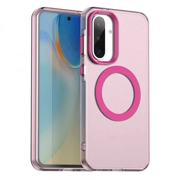 Husa MagSafe pentru Samsung Galaxy A36 A366, Techsuit, CandyCase, Roz