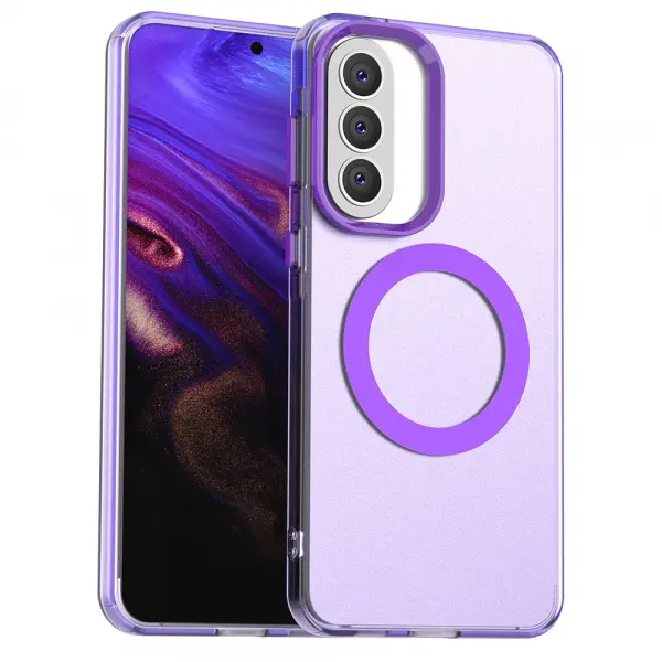 Husa MagSafe pentru Samsung Galaxy A37 5G, Techsuit, CandyCase, Mov
