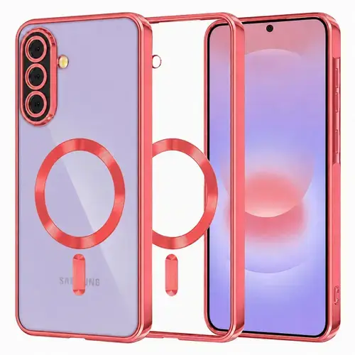 Husa MagSafe pentru Samsung Galaxy A37 5G, Techsuit, Luxury Crystal, Rosie