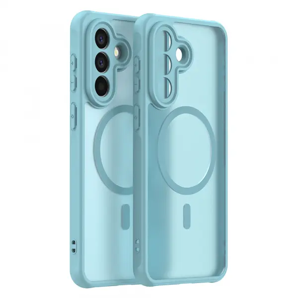Husa MagSafe pentru Samsung Galaxy A57 5G, Techsuit, HaloFrost II, Verde Deschis