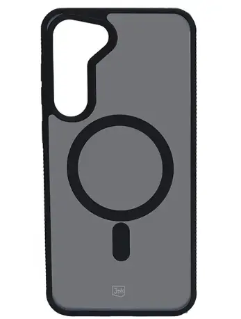 Husa MagSafe pentru Samsung Galaxy S23 S911, 3MK, Smoke MagCase, Neagra