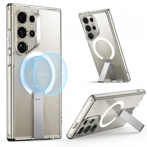 Husa MagSafe pentru Samsung Galaxy S24 Ultra S928, ESR, Boost Flickstand, Transparenta