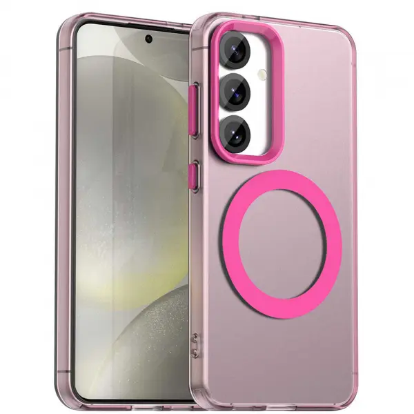 Husa MagSafe pentru Samsung Galaxy S25+ S936 / S24+ S926, Techsuit, CandyCase, Roz