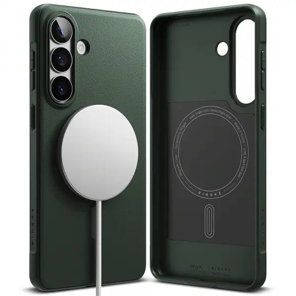 Husa MagSafe pentru Samsung Galaxy S26 Plus S947, Ringke, Onyx, Verde Inchis