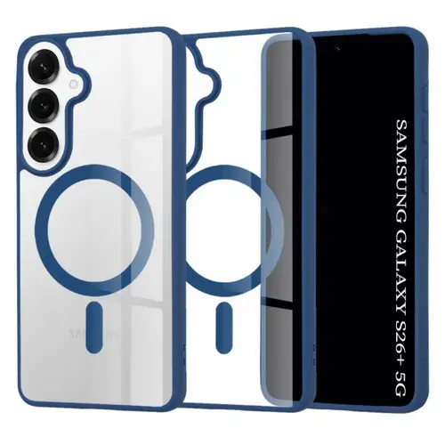 Husa MagSafe pentru Samsung Galaxy S26 Plus, Techsuit, Pro, Albastra