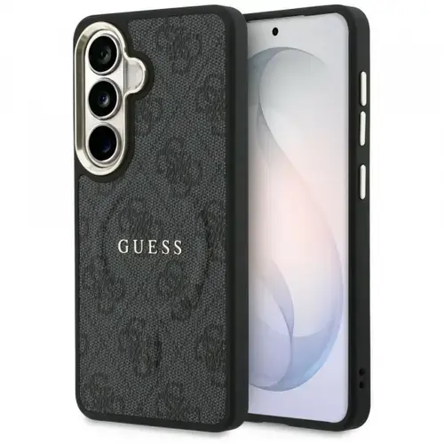 Husa MagSafe pentru Samsung Galaxy S26 S942, Guess, 4G Embossed Ring, Negru